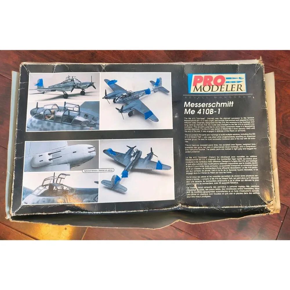 Pro Modeler Revell Messerschmitt Me 410B-1 1/48 Kit 5936 Sealed Sprues Worn Box